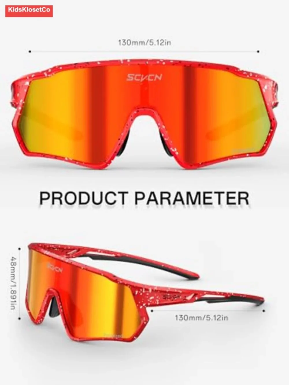 Kids Baseball Sunglasses Polarized UV400 TR90 Youth Sports Glasses